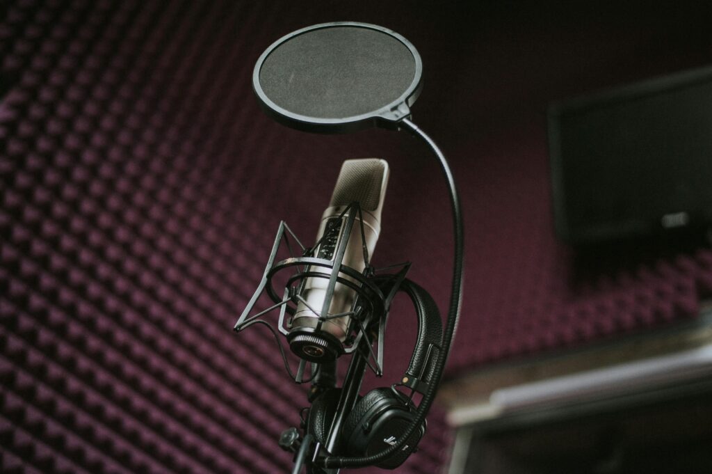 voice over microphone